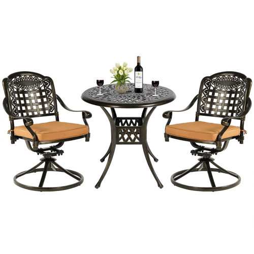 Round Two Person Patio Dining Sets You'll Love Wayfair